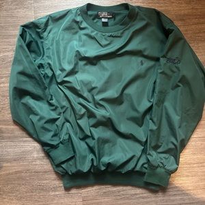 Vintage Polo green windbreaker crewneck